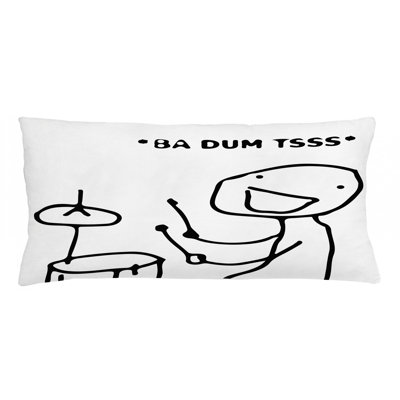 Housse de coussin lombaire intérieur/extérieur humour