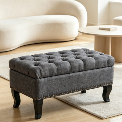 Linen Upholstered Bench