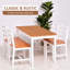 Dining Table Set For 4, 5 Piece Modern Kitchen Table And Dining Chairs, Wood Dining Table Set For Small Spaces, Breakfast Nook
