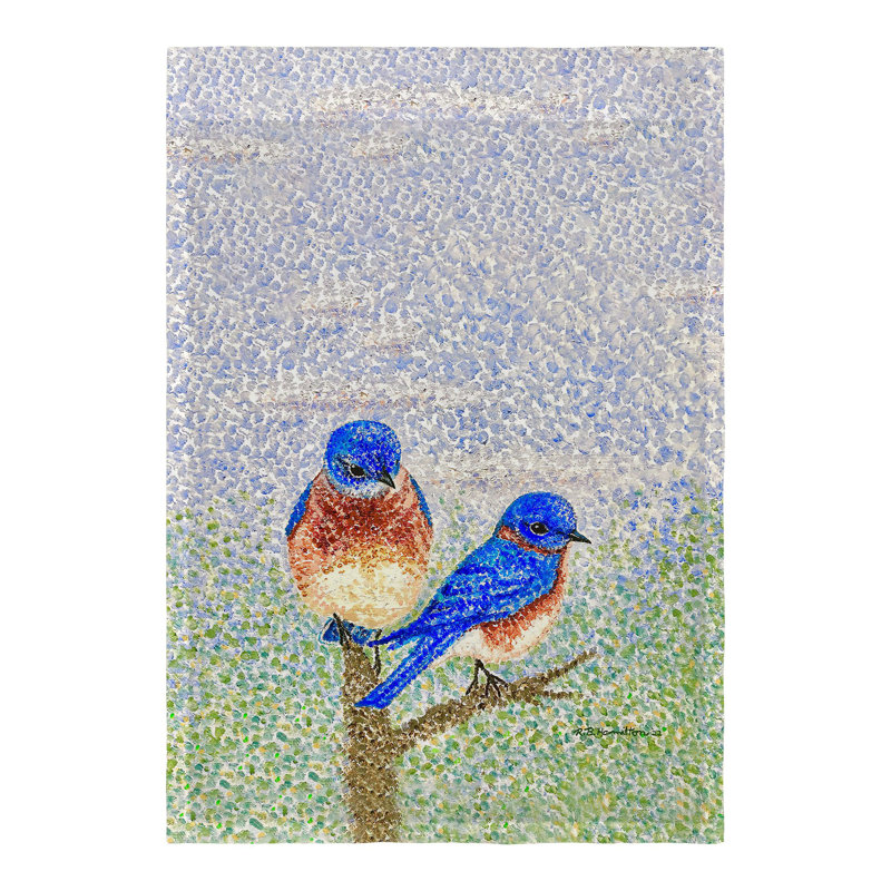 Drapeau en polyester 12,5 x 18 po Blue Birds