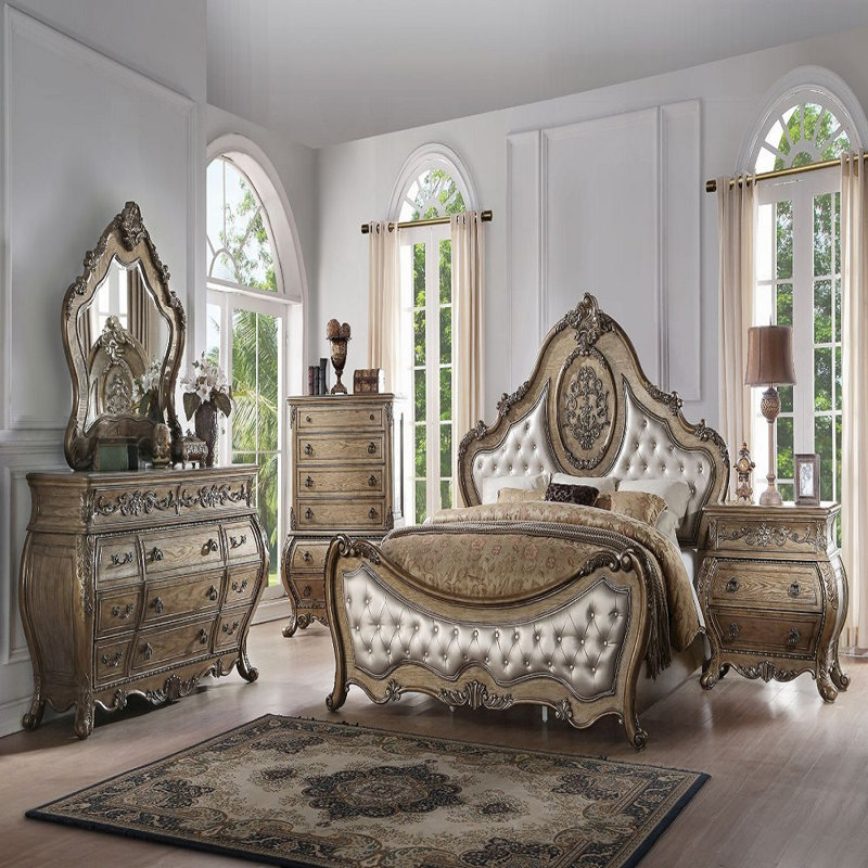Ragenardus CK Bed, California King, Brown