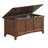 Rustic Brown 39" Storage Chest with Safety Hinged Lid and Spacious Interior-261473589