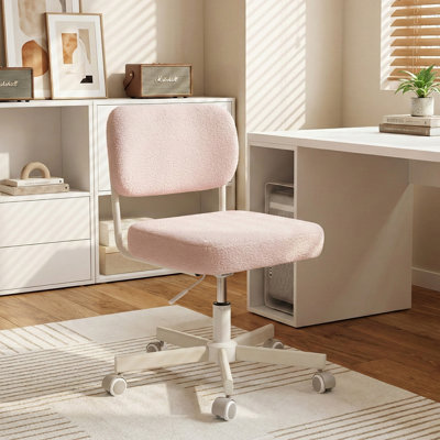 Chaise de bureau rembourrée sans accoudoirs