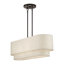 Grand lustre linéaire en bronze anglais à 4 lumières Aselin-122725089-122725093-122725088