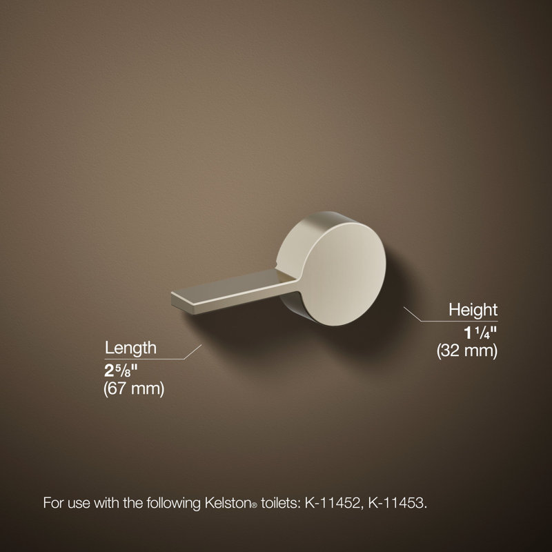 Kelston Left-Hand Trip Lever, Nickel poli éclatant
