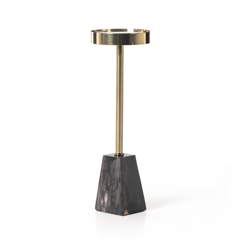Galen End Table, Black/Gold, Black/Gold
