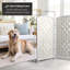 2 Ft. Tall Diamond Weave Fiber Room Divider - Dark Mocha - 8 Panel-764392048-764392062-764392063