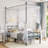 Alex-Jay Full/Double Four Poster Bed-2109103170-2109103174