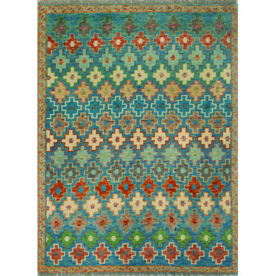 Tapis bleu Khyli Aethelbe