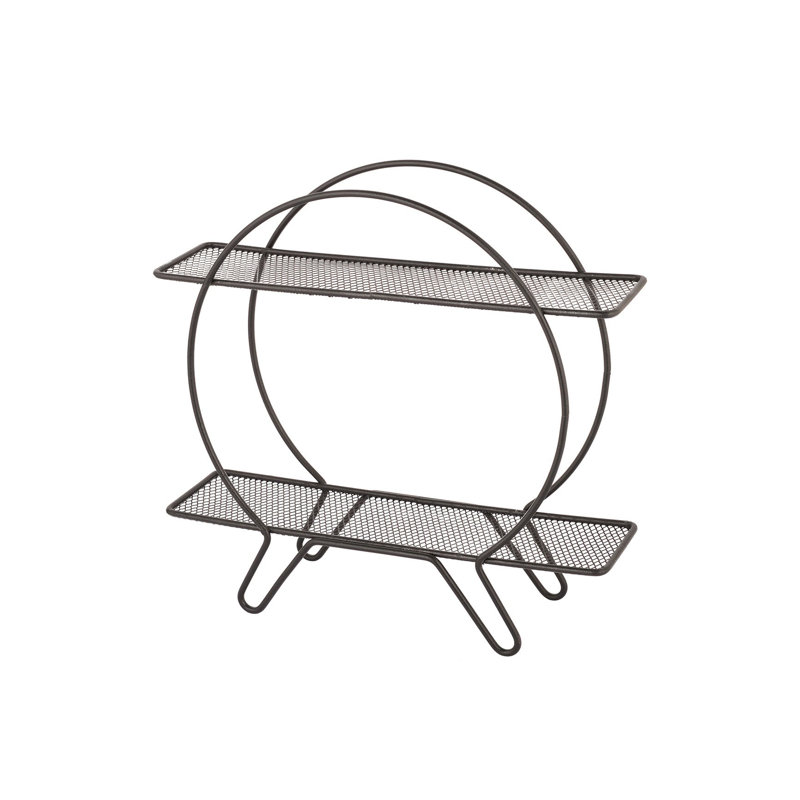 2-Tier Metal Wall Shelf