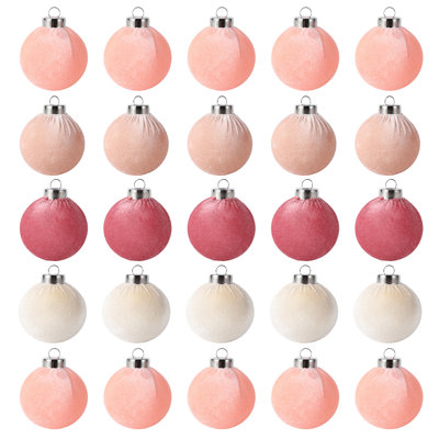 Paquet de 25 boules de Noël incassables