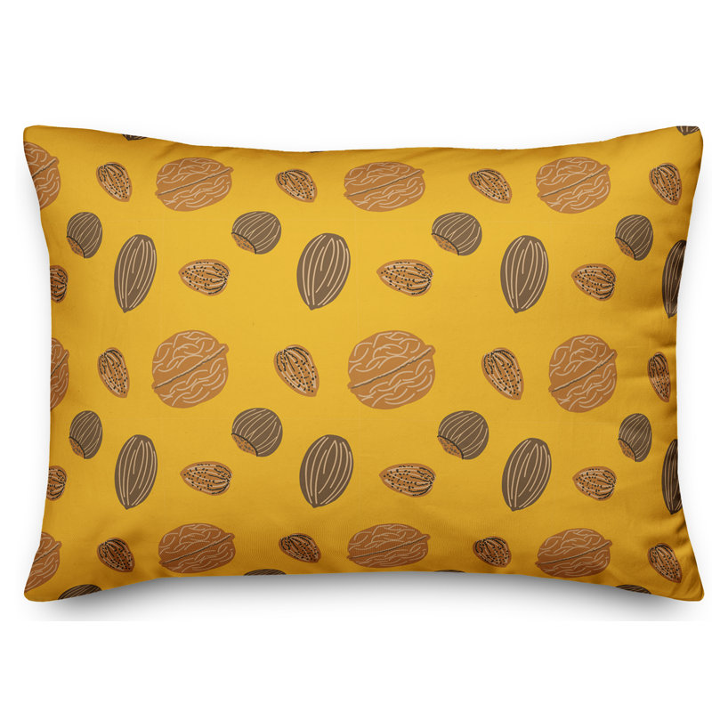  Coussin Nut Assortment, Jaune / Gris