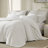Premium Reversible Tencel Bedding Set, White, Oversized Comforter For Year-round Use