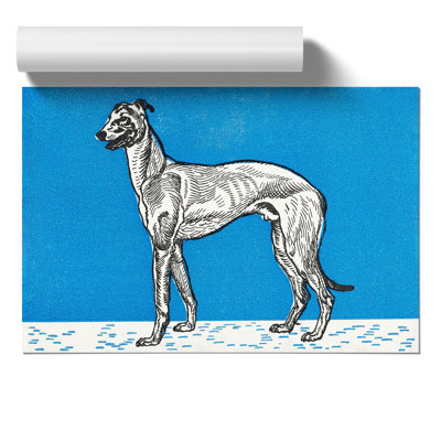 Greyhound by Moriz Jung - Frameless Print