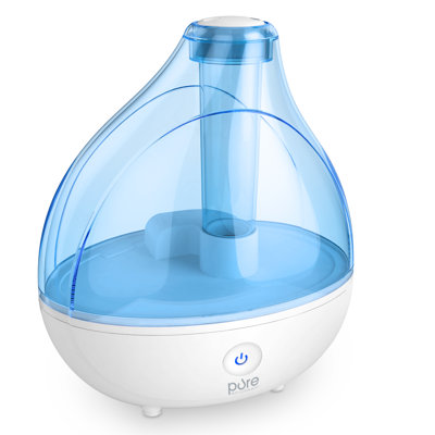 Pure Enrichment 0.4 Gallons Cool Mist Ultrasonic Tabletop Humidifier for 250 Cubic Feet
