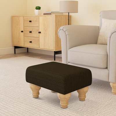 Autryville Wood Turned Leg - Pinstripe Wool