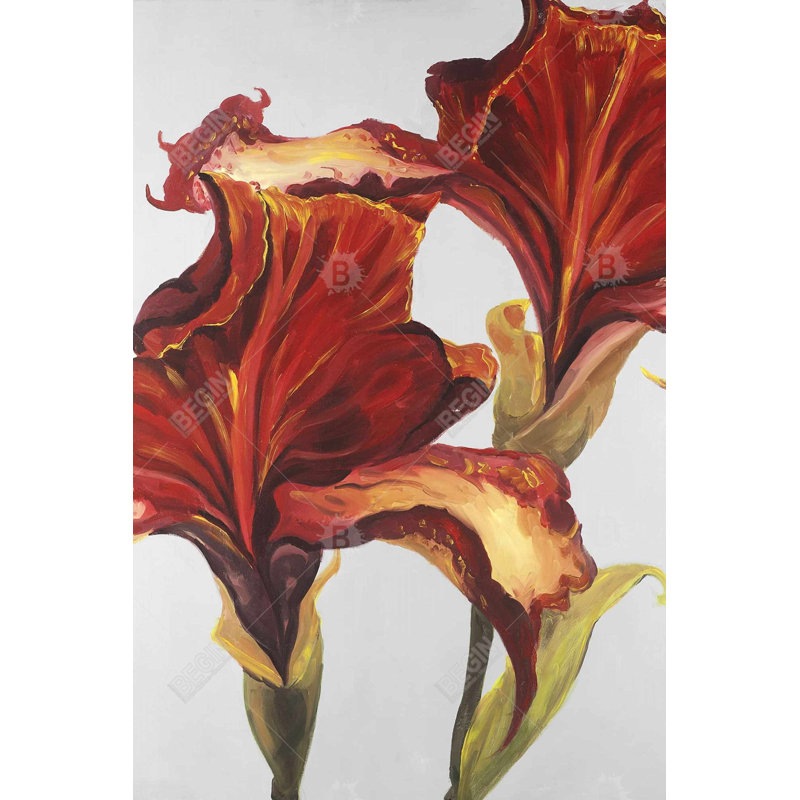 «Lilies with Fall Colours» sur toile