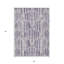 Tapis d'intérieur lavable abstrait ivoire 5 pi x 8 pi mauve