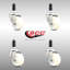 Ensemble de roulettes extensibles pivotantes en nylon