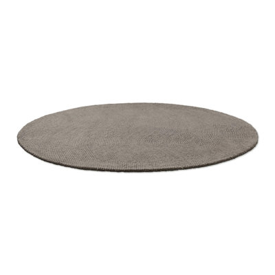 Hand Tufted Wool Area Rug in Pebble
