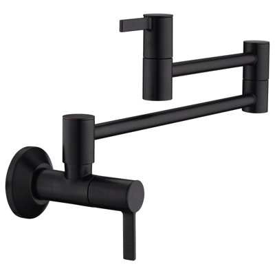 Robinet remplisseur de pot de cuisine mural Euro Collection 4gPM - Bronze huilé