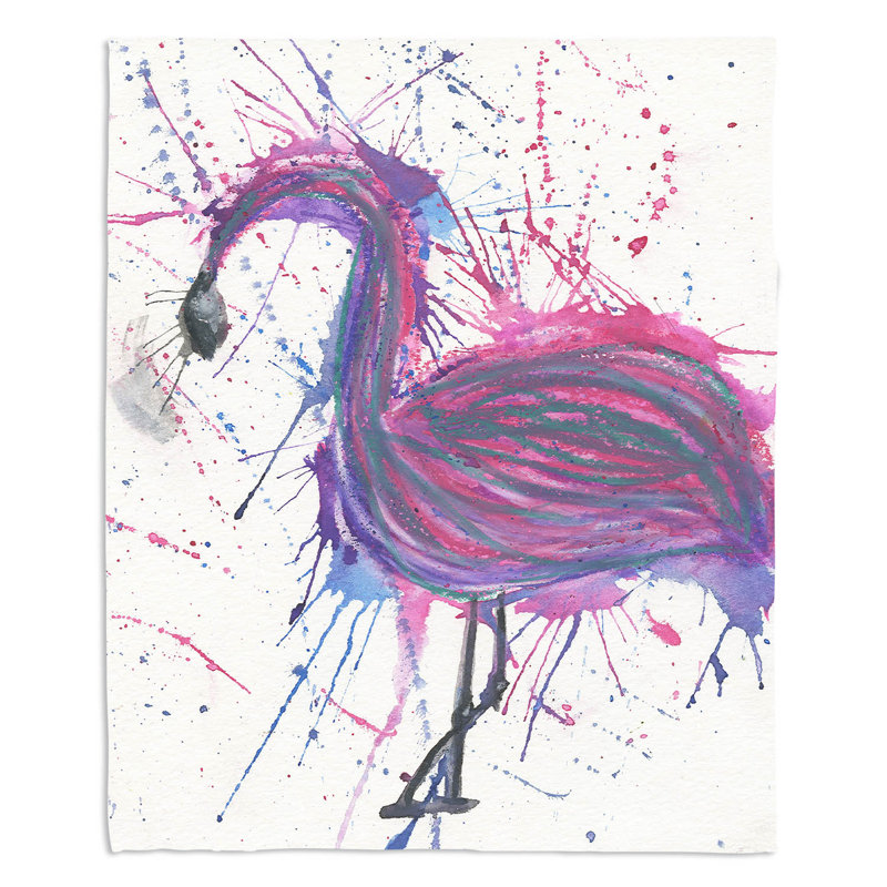  Jeté Jazzy Flamingo, l 51 po x L 60 po