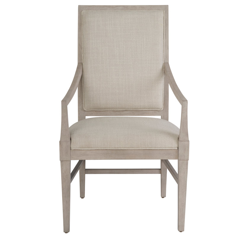 Coalesce Solid Wood Slat Back Armchair, Gray