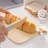 Wooden Play Food Cutting Bread Set, Pretend Play Toy Food for Play Kitchen with Shopping Bag