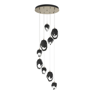 Luminaire suspendu géométrique à 9 lumières Chrysalis