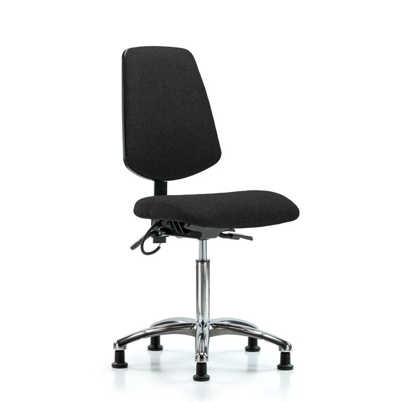 Lisette ESD Chair, Black, Glides, Included