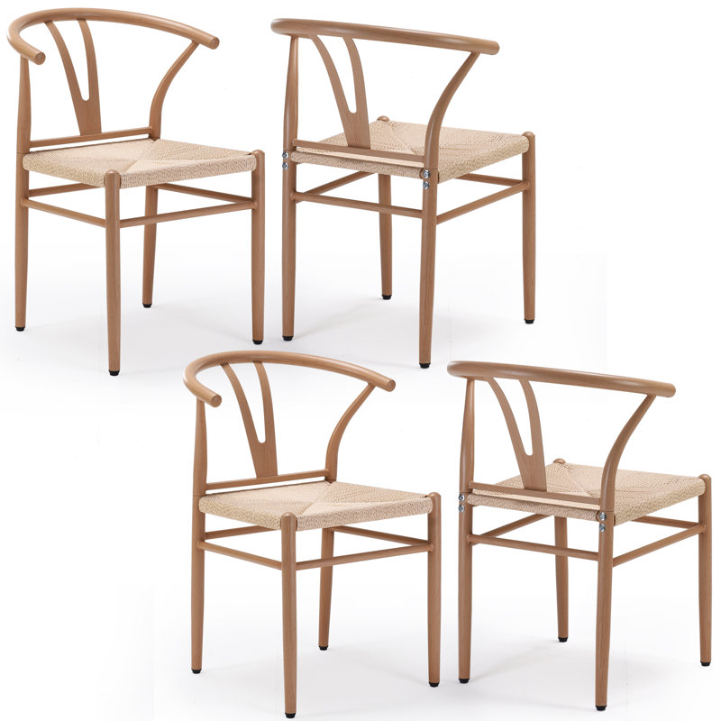 Chaise de salle à manger Chanpreet, Naturel / Beige