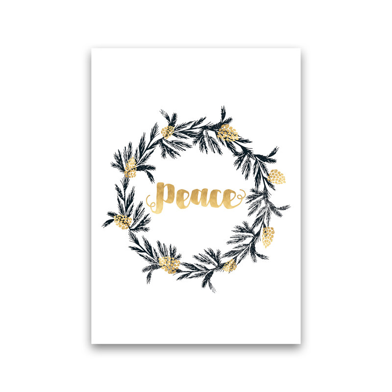 Peace - Print, No Framed, 59cm H x 42cm W x 1cm D