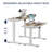 Electric Standing Desk With Adjustable Height For Home And Office, Modern Luxury Computer Table With Smooth Lift-Up Mechanism-966840943