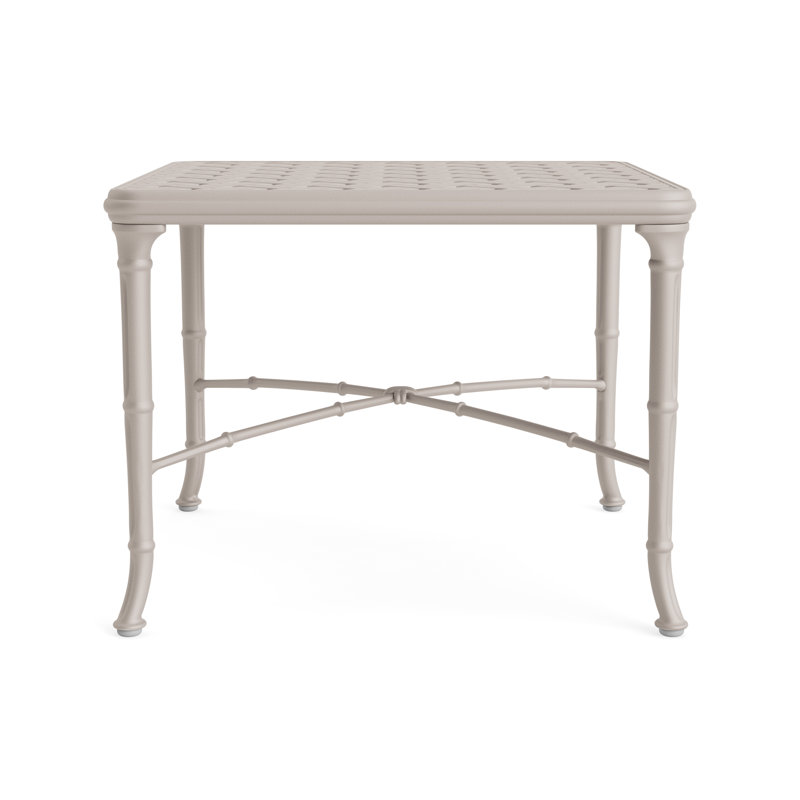 Calcutta Outdoor Square Side Table, Dove