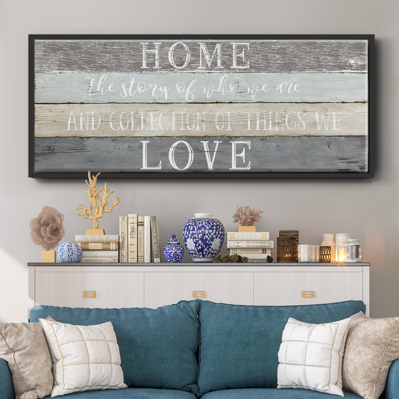 Home Love- Framed Canvas