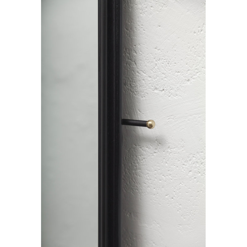 Perfidia_01 Floor Mirror In Solid Wood And Aged Bronze Details By Andean