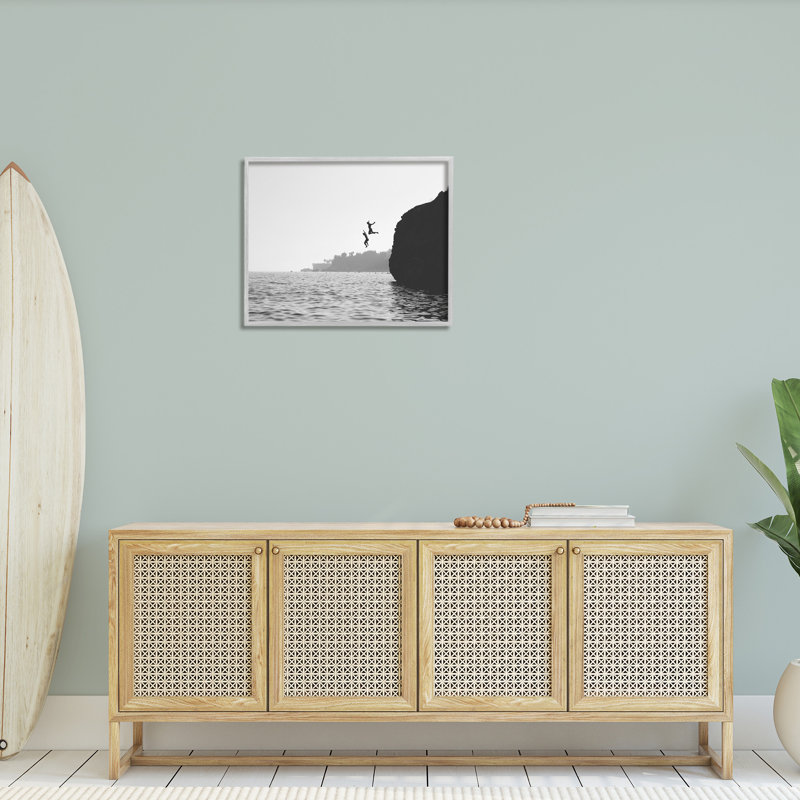 «Diving Ocean Cliff Single Photo Frame» par Sissi et Seb sur toile, Estampe numérique Farmhouse, H 24 po x l 30 po