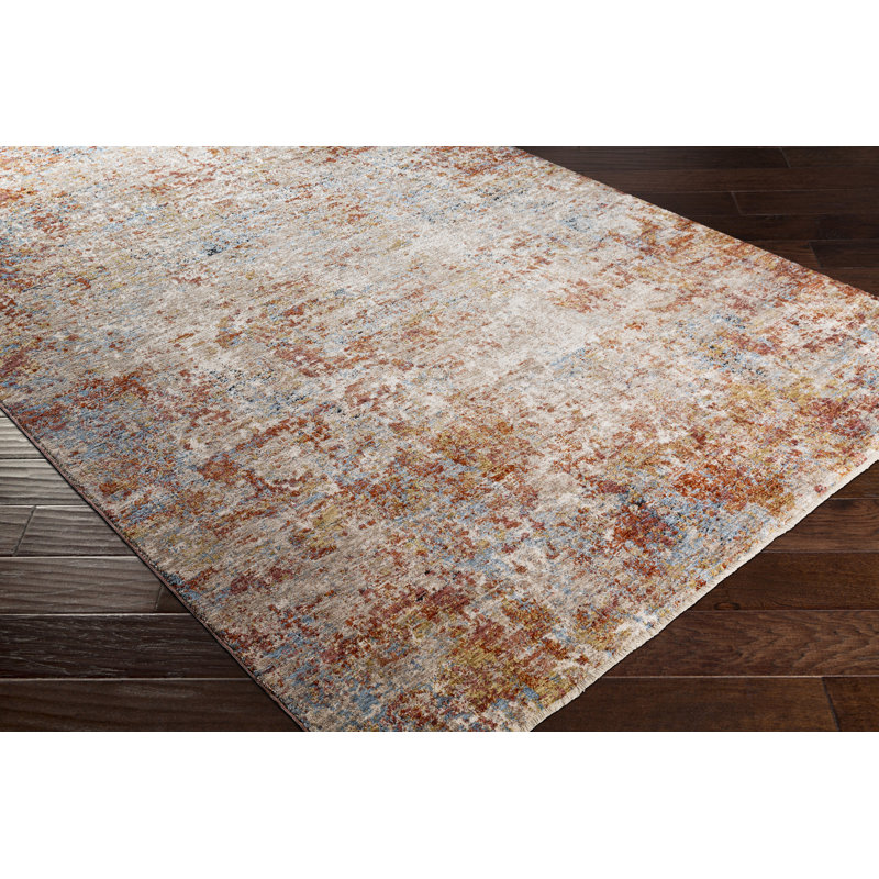 Tapis safran / pêche Bankhead, Rectangle 10 pi x 14 pi