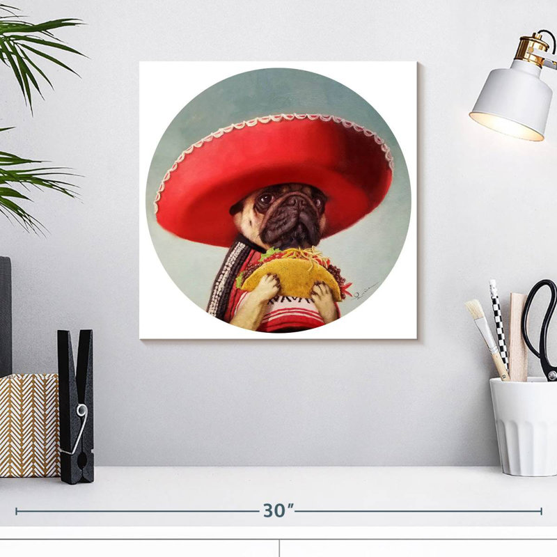 Mi Taco Mi Amigo, 16" H x 16" W