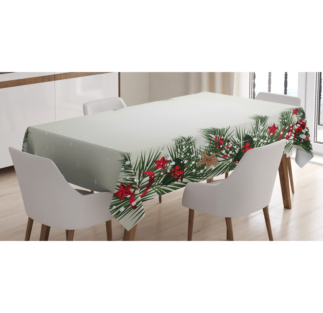 Tischdecke, Zweig Berry, Weihnachten, Mehrfarbig