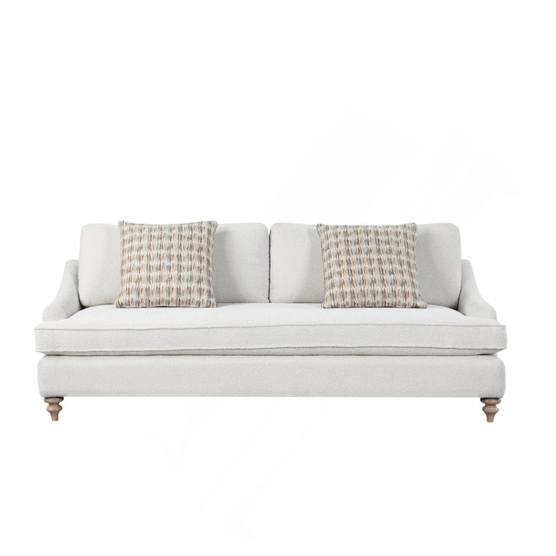Canapé confortable simple avec coussin réversible et deux coussins pour se détendre et décorer
