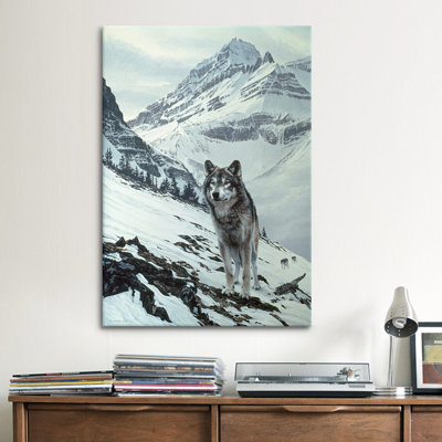 Decorative Winter Crossing - Wolf by Ron Parker - Gallery-Wrapped Canvas Print