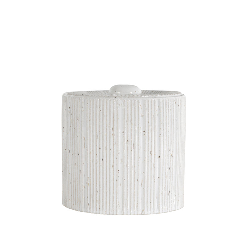 Holgate Handmade Earthenware Decorative Urns & Jars, 25cm x 25 cm x 25cm, White