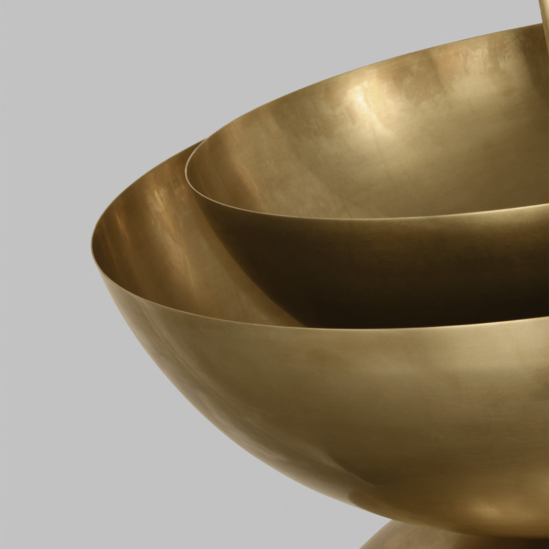 Shanti 2 - Light LED Pendant, Natural Brass, 26" W x 26" D x 21.2" H