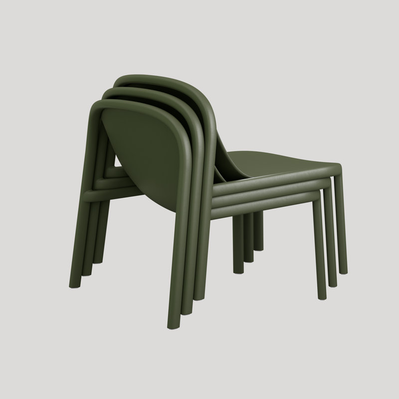 Decade Outdoor Lounge Chair, Green