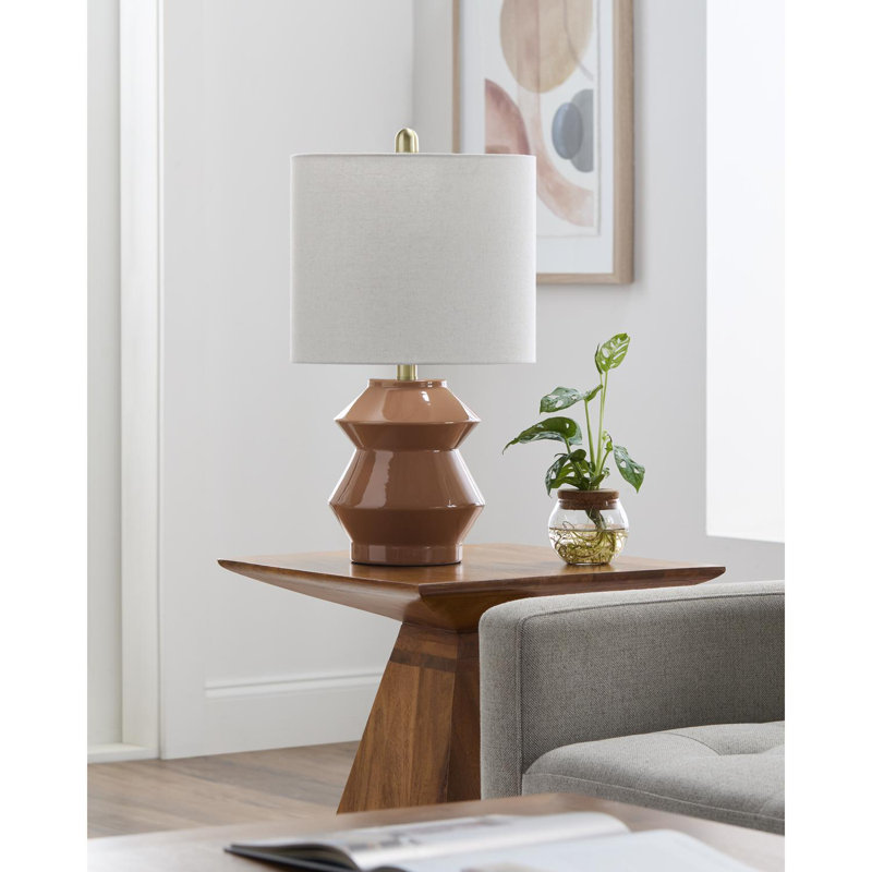 Lampe de table Boyes, Brun