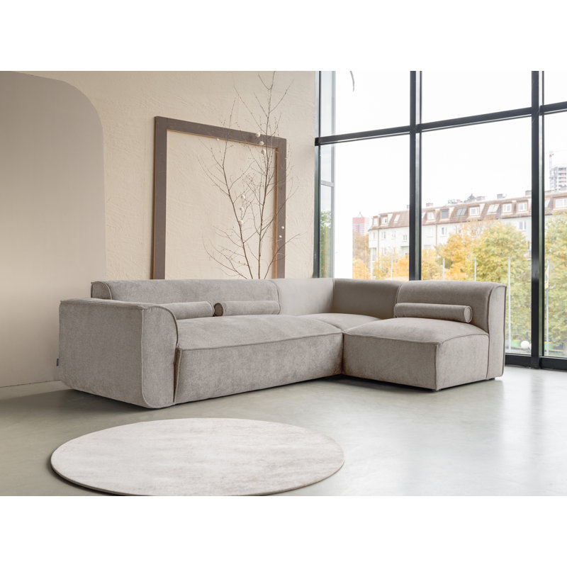 Flex Felix 6 Seater Corner Sofa , Dark Beige, Right Hand Facing