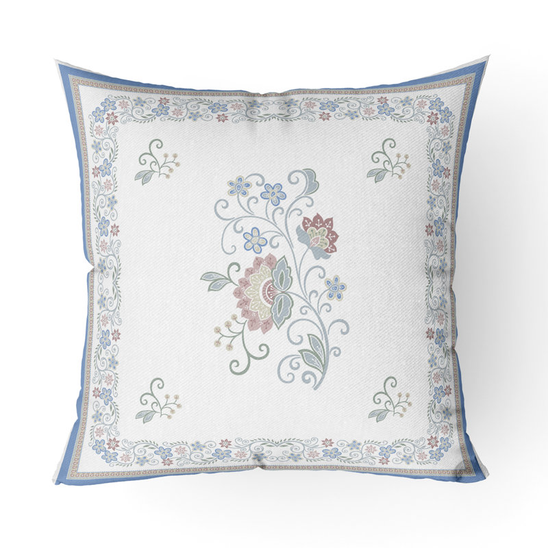 Burst Buti Intérieur/Extérieur 16x16, Carré 16 po, Blanc / Crème