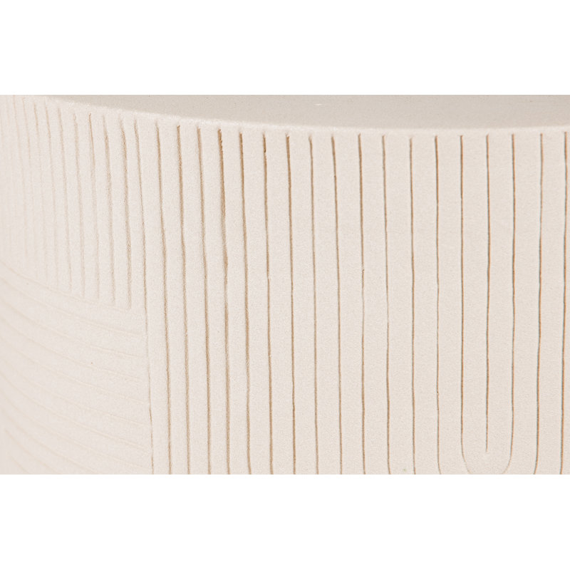 Provenance Signature Outdoor Round Side Table, Matte Sand