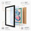 Maternal Form in Teal Modern - Framed Print-76180396-76180398